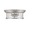 Z-Lite Sonna 2 Light Flush Mount, Brushed Nickel And Clear Seedy 727F13-BN - alternate 3